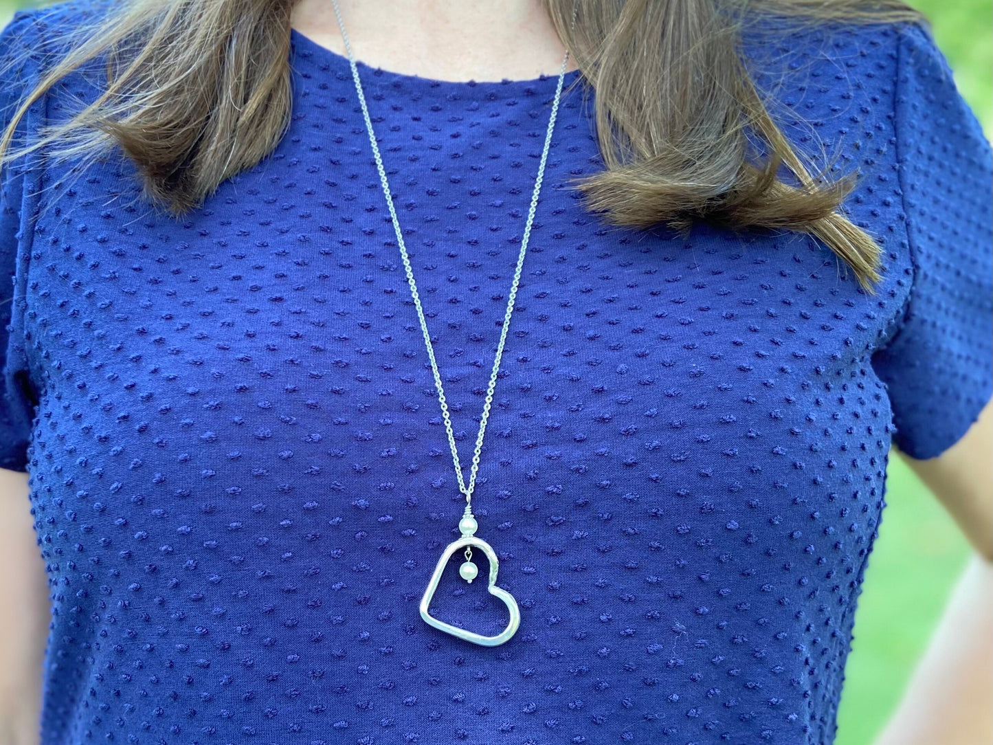 Heart Silverware Necklace, Empress 1969, Handmade Vintage Spoon Jewelry, Gift For Her