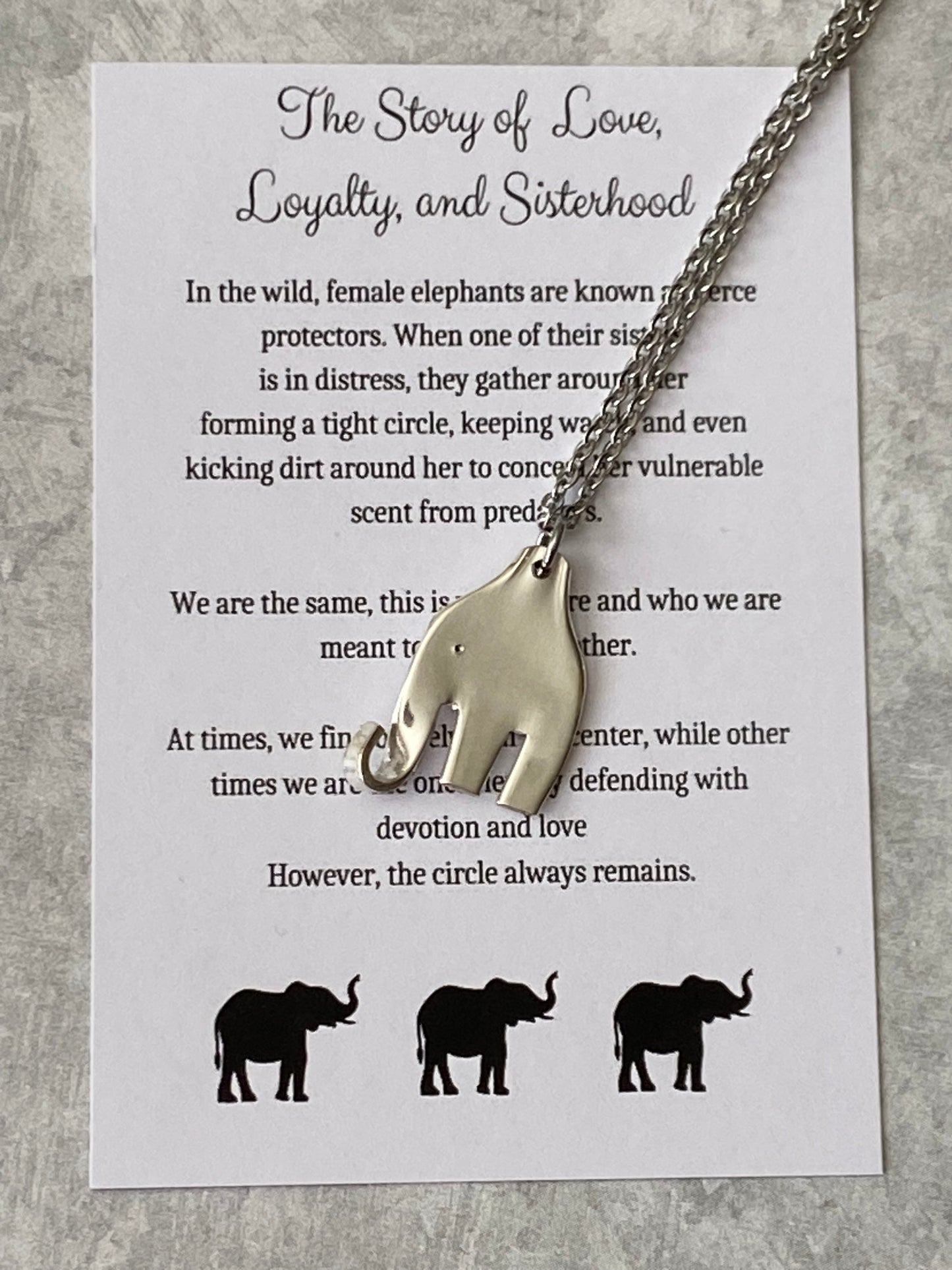 Baby Elephant Necklace