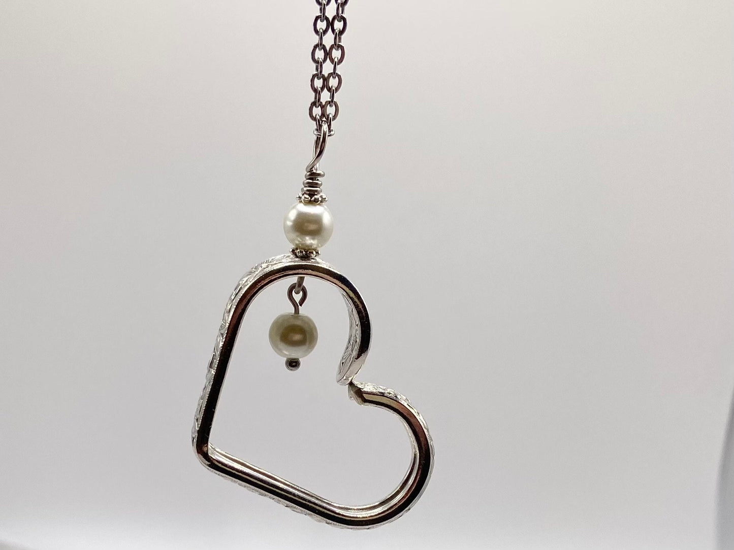 Heart Silverware Necklace, 1935 Narcissus ,  Vintage Spoon Jewelry, Gift For Her